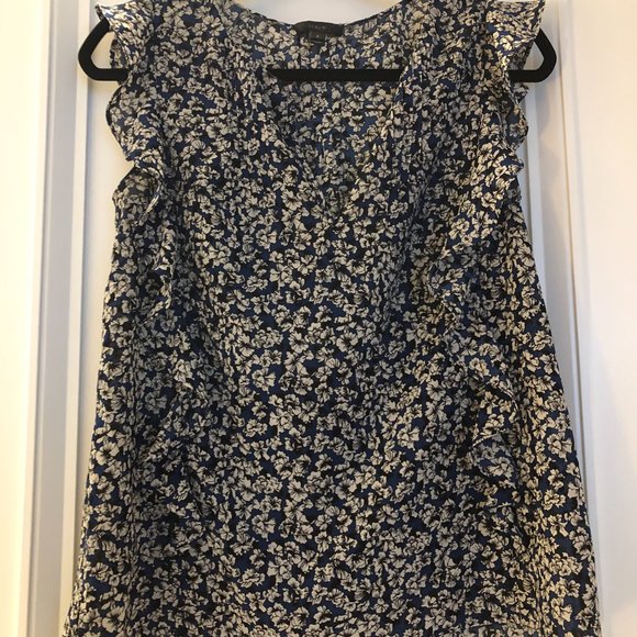 J.Crew Cascade Ruffle Blouse in Floral - Picture 6 of 8